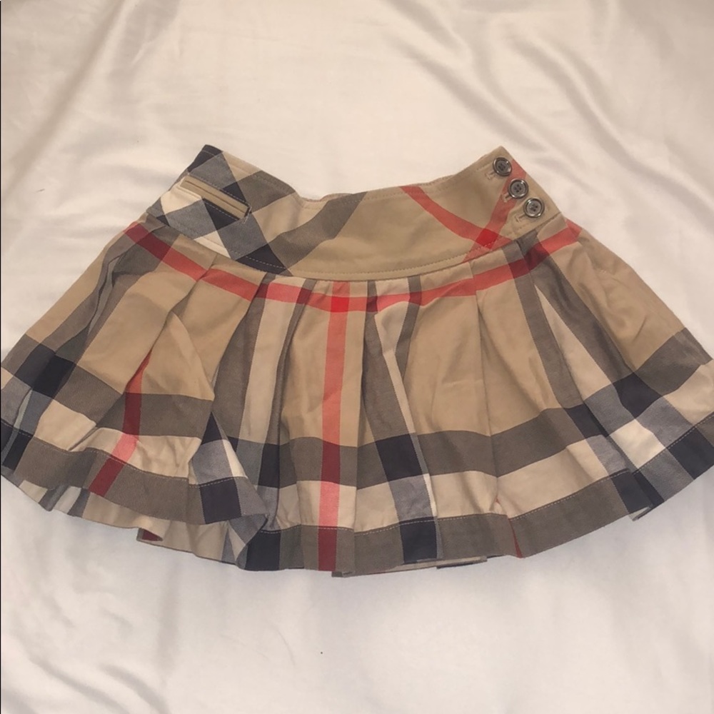 Burberry Children Beige Mini Skirt 4 Yrs